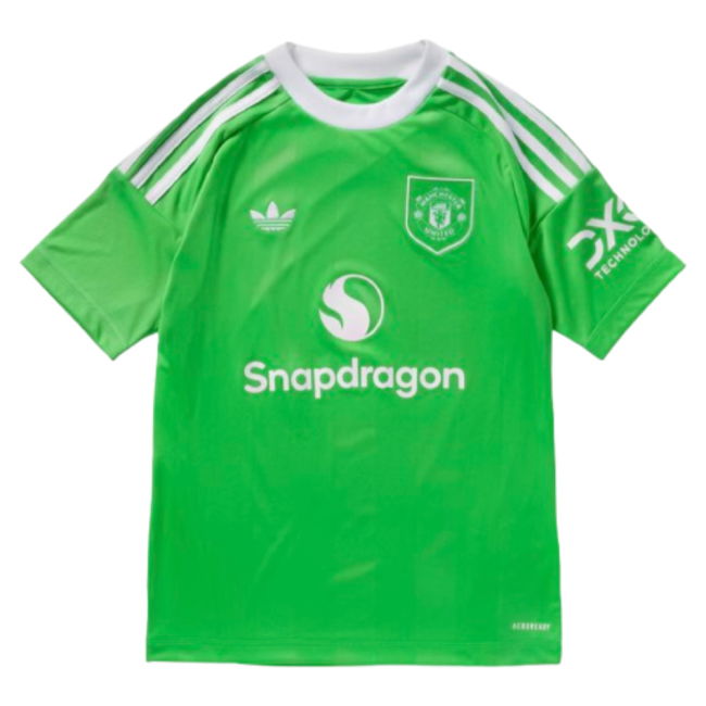 2025-2026 Man Utd Third Goalkeeper Shirt (Green) - Kids (Onana 24)