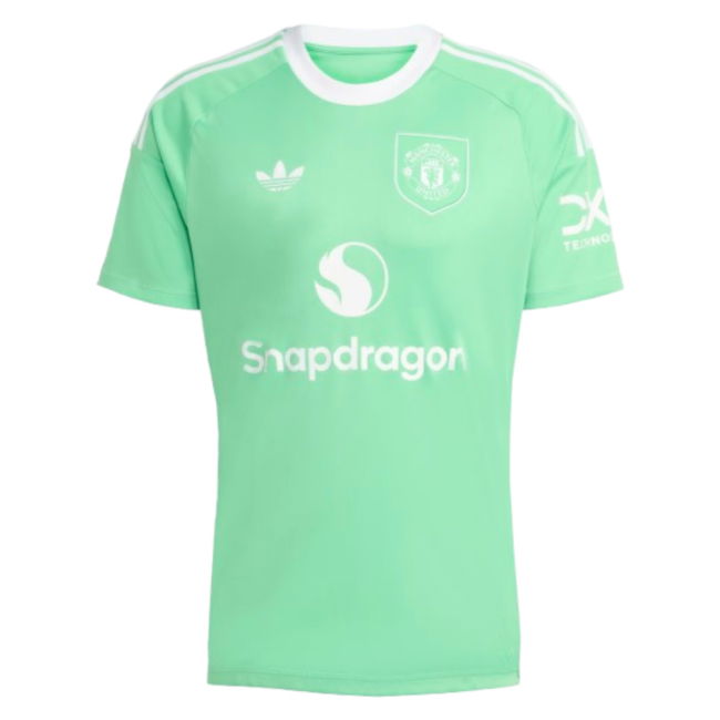 2025-2026 Man Utd Third Goalkeeper Shirt (Green) (Schmeichel 1)