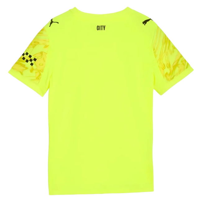 2025-2026 Man City Goalkeeper Third Shirt (Yellow) - Kids (Trautmann 1)