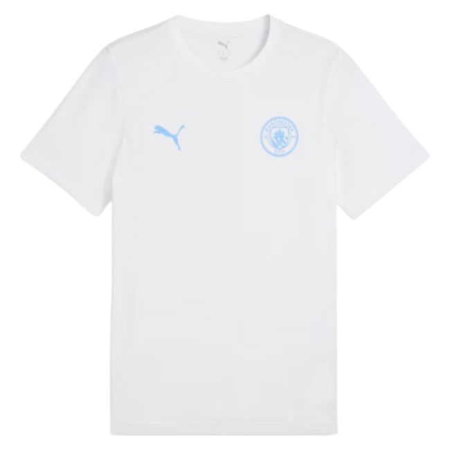 2025-2026 Manchester City FtblEss Tee (White) (Your Name)