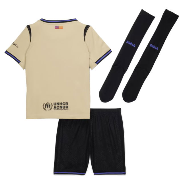 2025-2026 Barcelona Away Little Kids Mini Kit