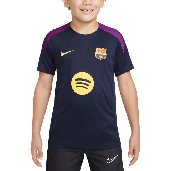 2025-2026 Barcelona Strike Training Shirt (Purple) - Kids (Lewandowski 9)