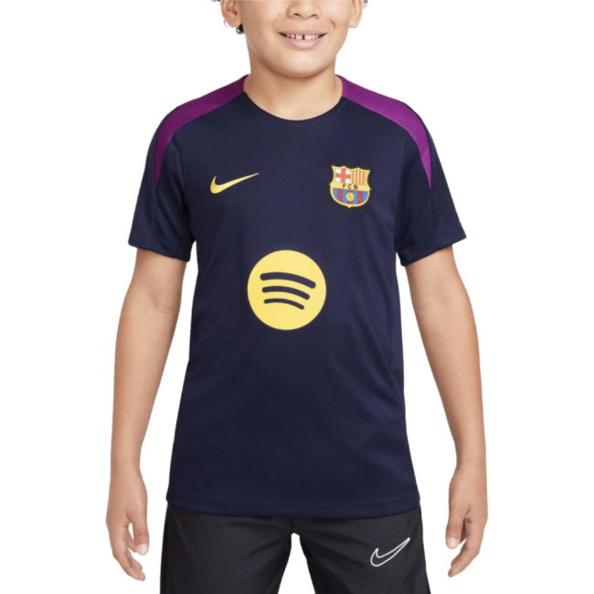 2025-2026 Barcelona Strike Training Shirt (Purple) - Kids (Ronaldinho 10)