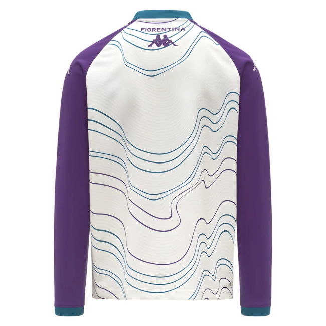 2025-2026 Fiorentina Pre Match Sweat Top (White-Violet)