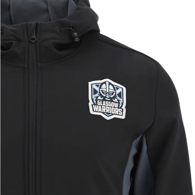 2025-2026 Glasgow Warriors Rugby Softshell (Black)