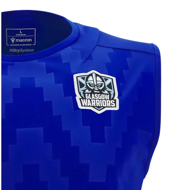 2025-2026 Glasgow Warriors Rugby Sleveless Shirt (Blue)