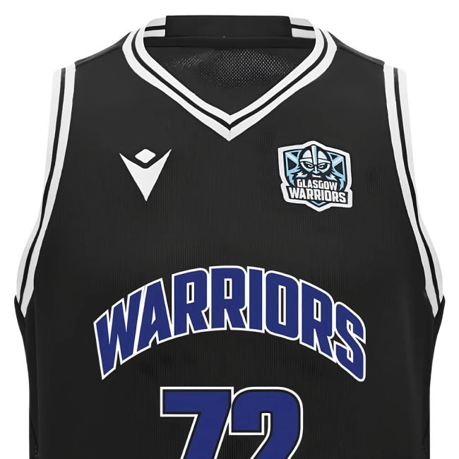 2025-2026 Glasgow Warriors Basketball Singlet (Black)