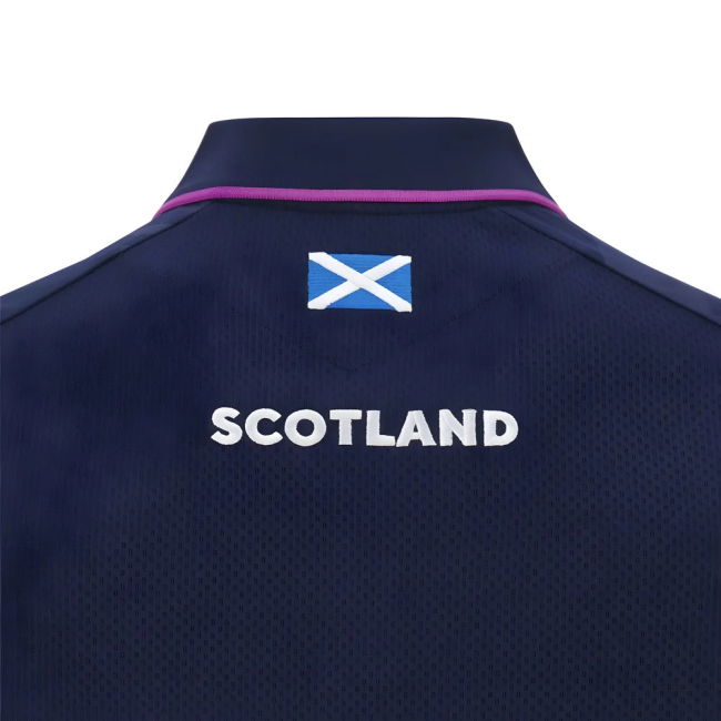 2025-2026 Scotland Rugby Travel Polo Shirt (Navy) - Kids