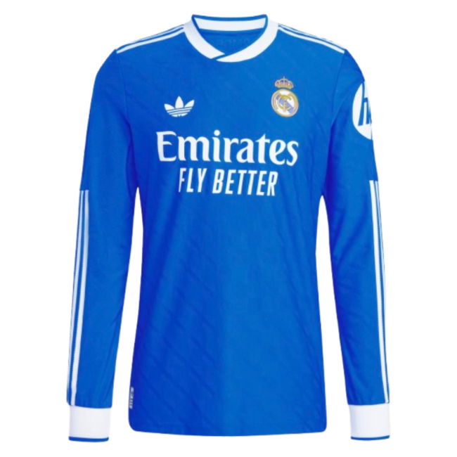 2025-2026 Real Madrid Authentic Long Sleeve Third Shirt (Figo 10)