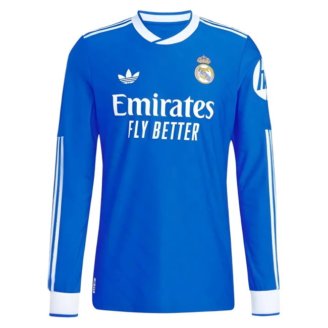 2025-2026 Real Madrid Authentic Long Sleeve Third Shirt (Bellingham 5)