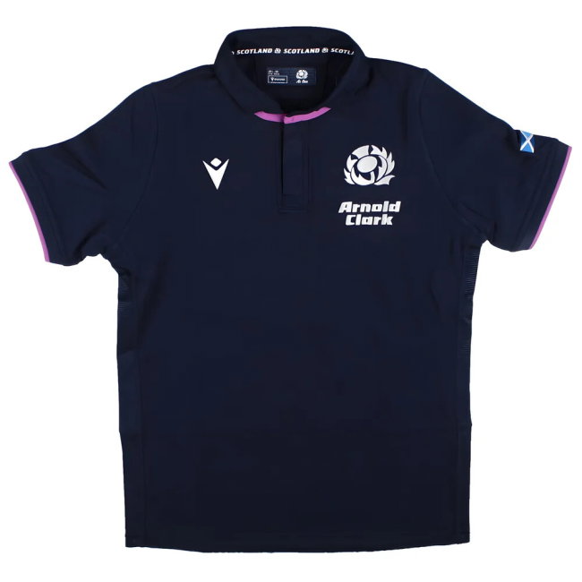 2025-2026 Scotland Home Cotton Rugby Shirt (Kids) (Your Name)