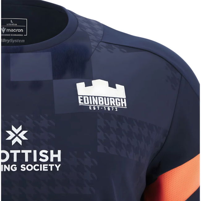 2025-2026 Edinburgh Rugby Training Poly Shirt (Navy)
