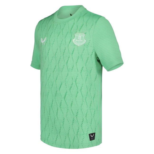 2025-2026 Everton Home Goalkeeper Shirt (Green) - Kids (Your Name)