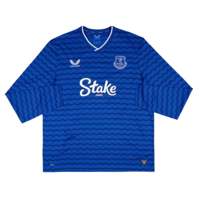 2025-2026 Everton Home Long Sleeve Shirt (Dewsbury Hall 22)