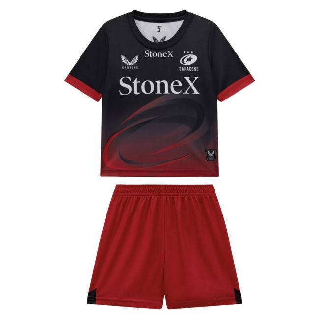2025-2026 Saracens Home Rugby Infant Kit (Your Name)