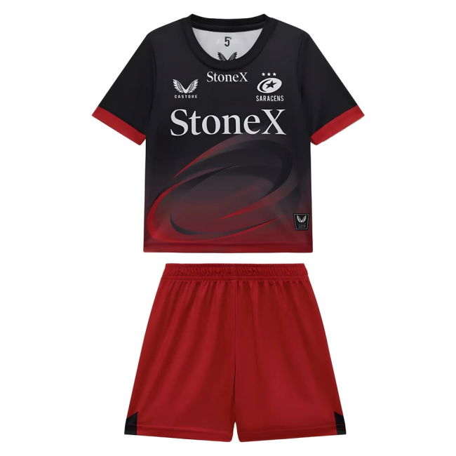 2025-2026 Saracens Home Rugby Infant Kit (Your Name)