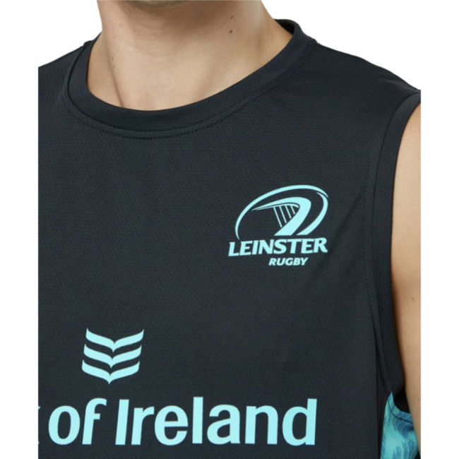 2025-2026 Leinster Performance Sleeveless Tee (Blue Graphite)