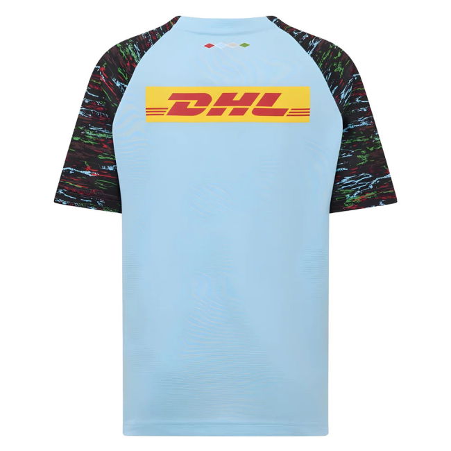 2025-2026 Harlequins Rugby Training Shirt (Sky Blue)