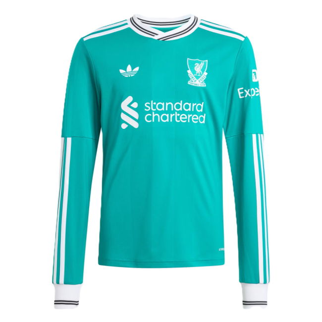 2025-2026 Liverpool Long Sleeve Third Shirt (Kids) (M.Salah 11)
