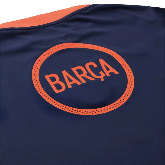 2025-2026 Barcelona T90 Third Dri-Fit Pre-Match Shirt (Navy)