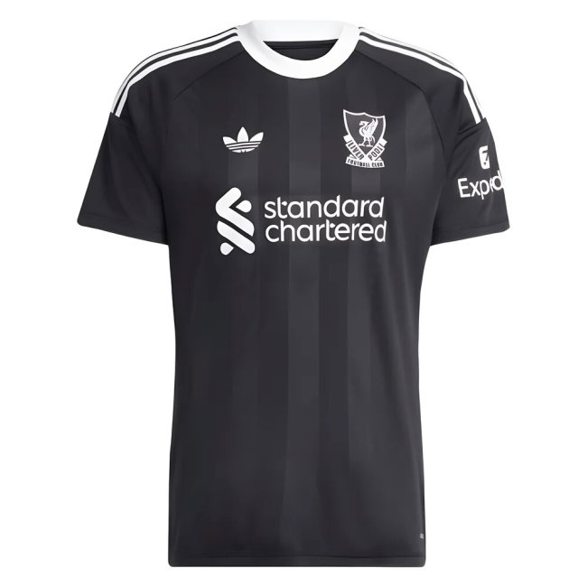 2025-2026 Liverpool Third Goalkeeper Shirt (Black) (Your Name)