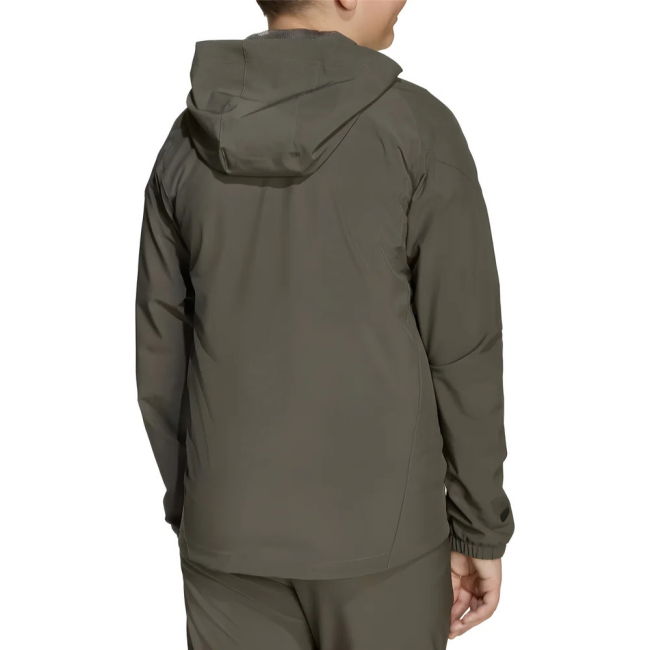 2025-2026 Real Madrid Vis Tech Travel Jacket (Almost Grey) - Kids