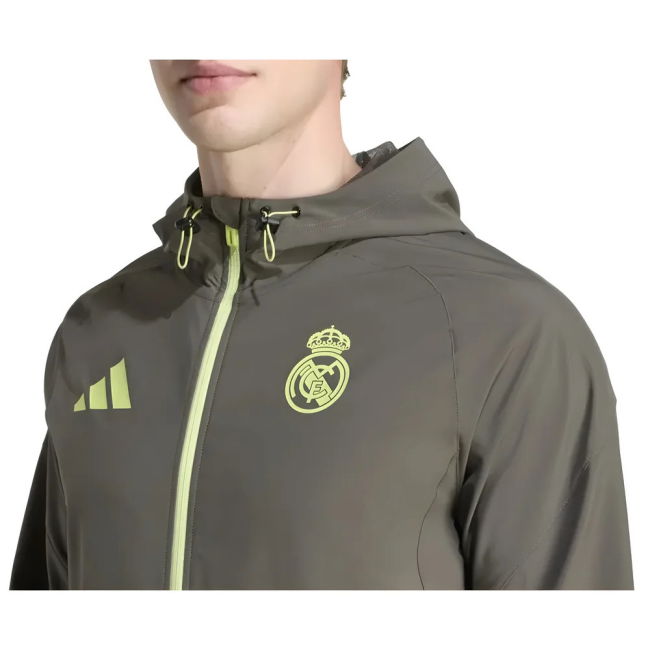 2025-2026 Real Madrid Competition Vis Tech Jacket (Grey)