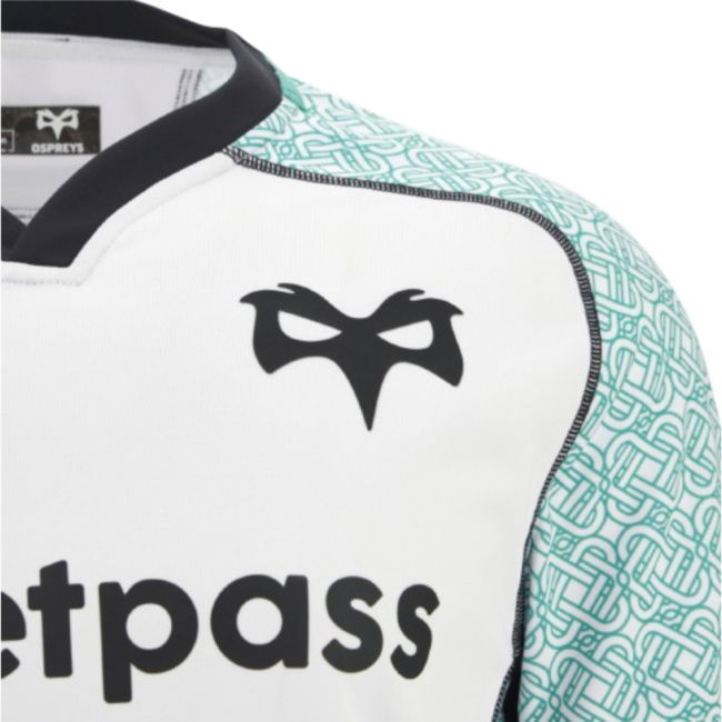 2025-2026 Ospreys Away Rugby Poly Replica Shirt