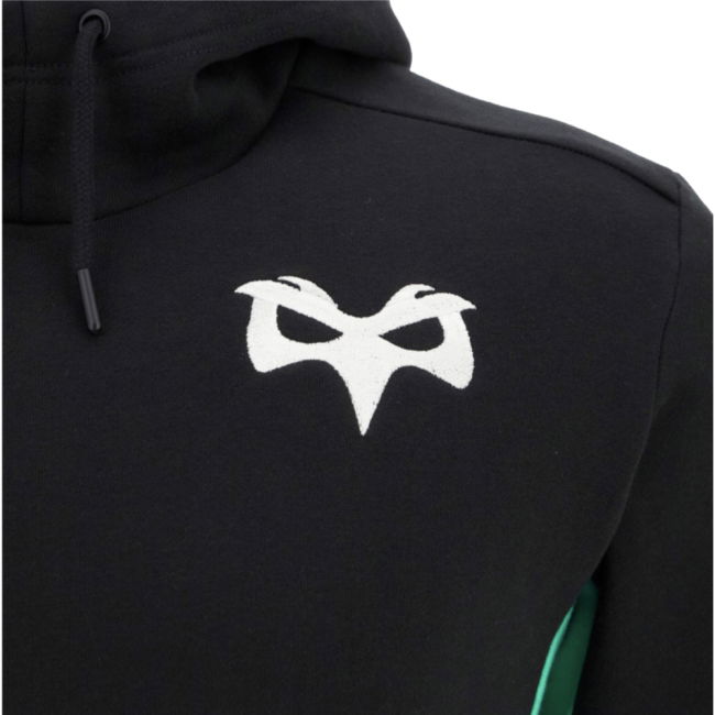 2025-2026 Ospreys Rugby Cotton Hooded Sweat (Black)