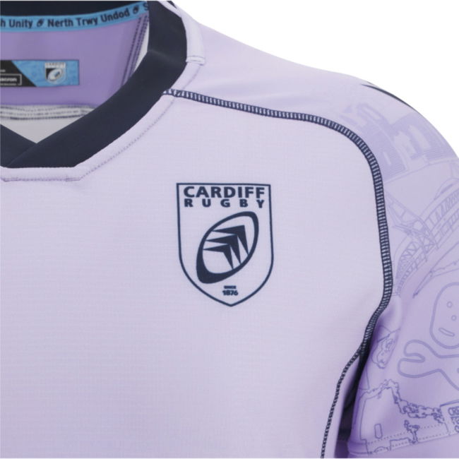 2025-2026 Cardiff Rugby Training Jersey (Lilac)