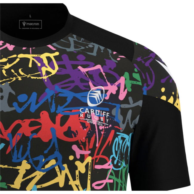 2025-2026 Cardiff Blues Rugby Training Tee (Black)
