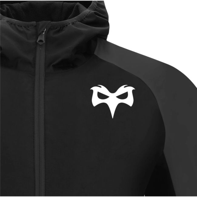 2025-2026 Ospreys Rugby Rain Jacket (Black)