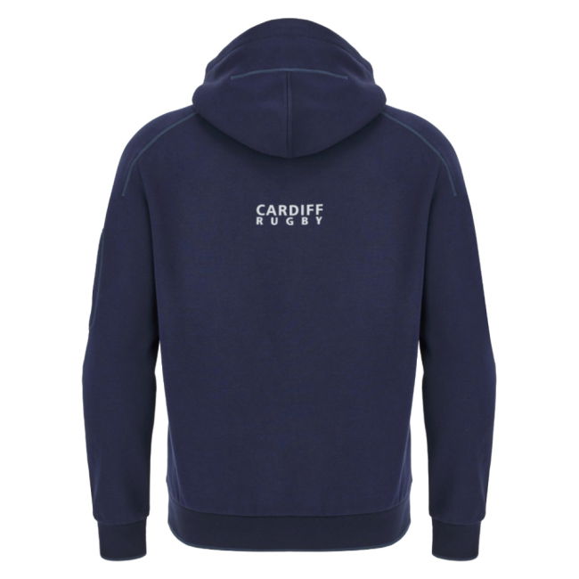 2025-2026 Cardiff Blues Rugby Ath Cotton Hoody (Navy)
