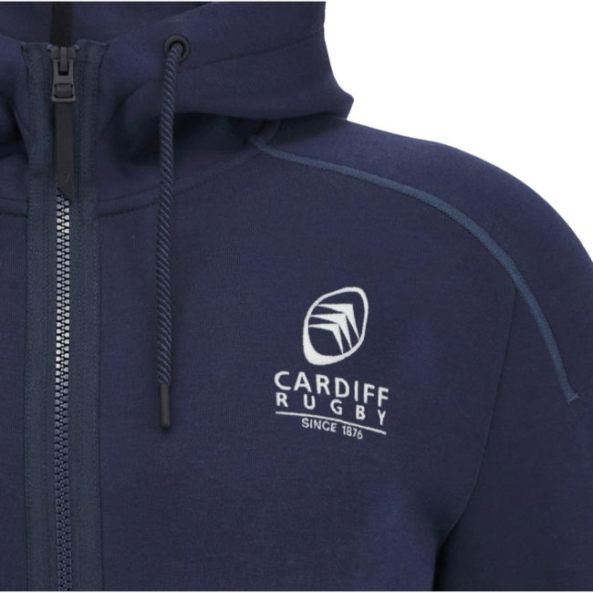 2025-2026 Cardiff Blues Rugby Ath Cotton Hoody (Navy)