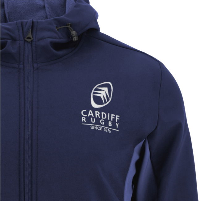 2025-2026 Cardiff Rugby Softshell Jacket (Navy)
