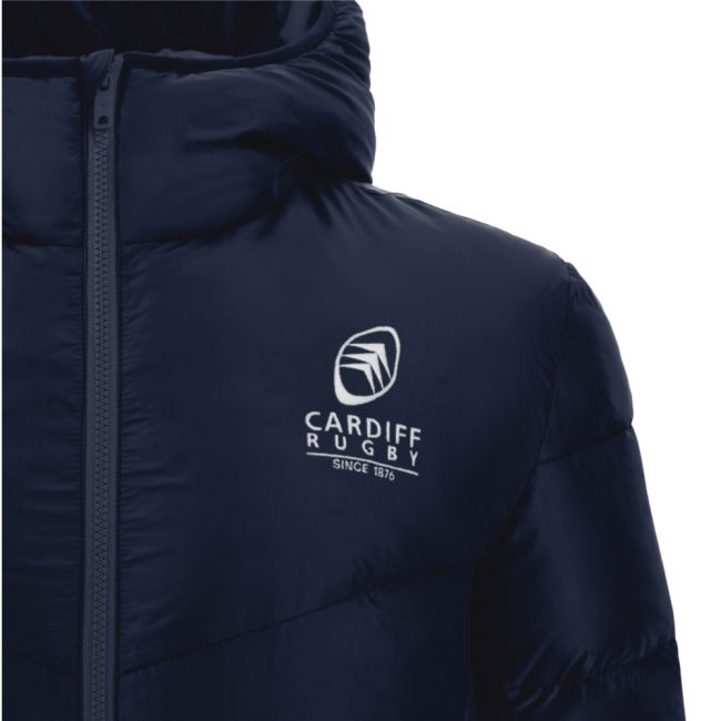 2025-2026 Cardiff Blues Padded Bomber Jacket (Navy)