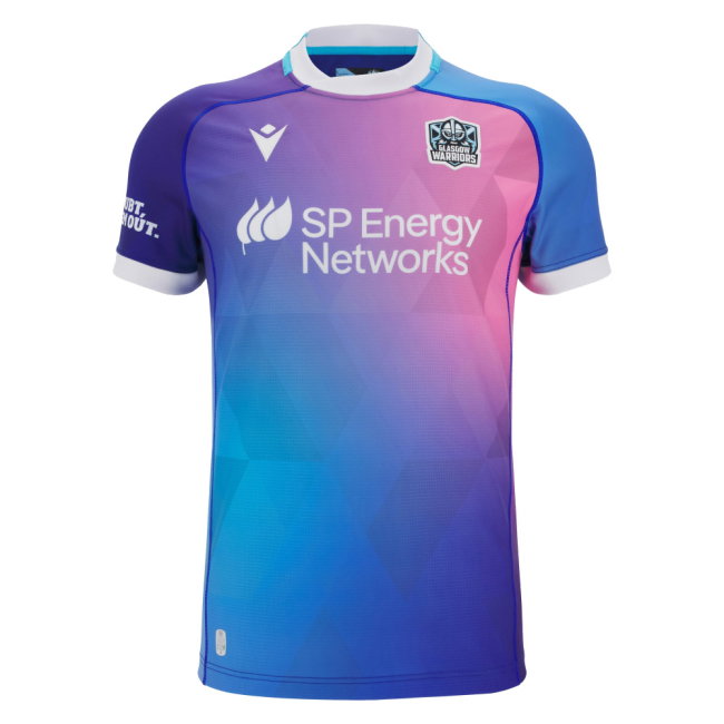 2025-2026 Glasgow Warriors Rugby Training Jersey (Blue) (Your Name)