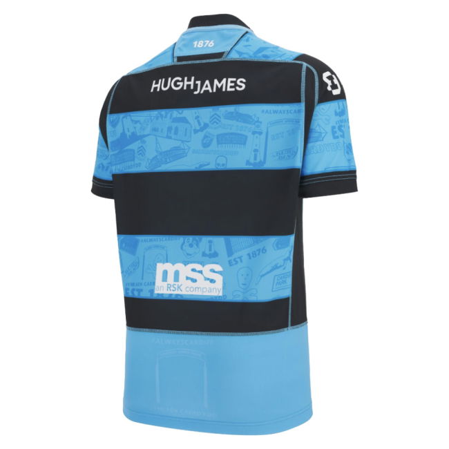 2025-2026 Cardiff Blues Home Poly Rugby Shirt (Kids)