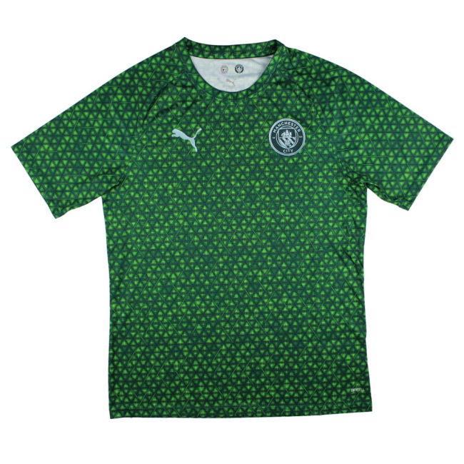 2025-2026 Man City Warm Up Jersey (Green Terrain) (Your Name)
