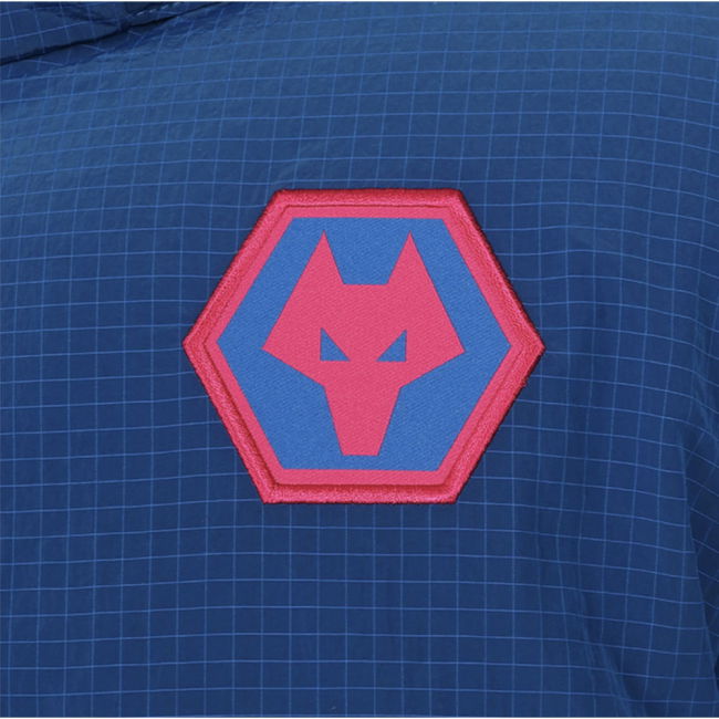 2025-2026 Wolves Training Long Bench Jacket (Lapis Blue)
