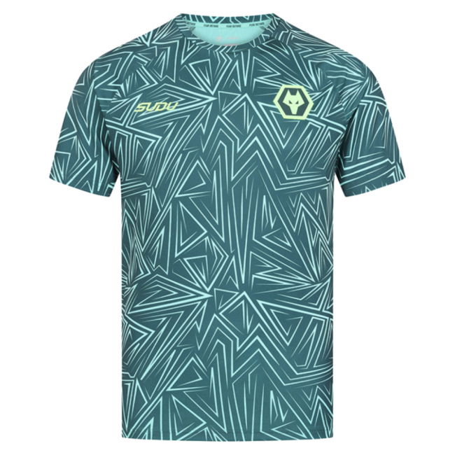 2025-2026 Wolves Away Pre-Match Shirt (Dark Green) (Your Name)