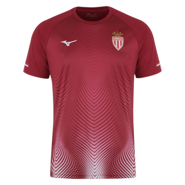 2025-2026 AS Monaco Training Shirt (Bordeaux) (Your Name)