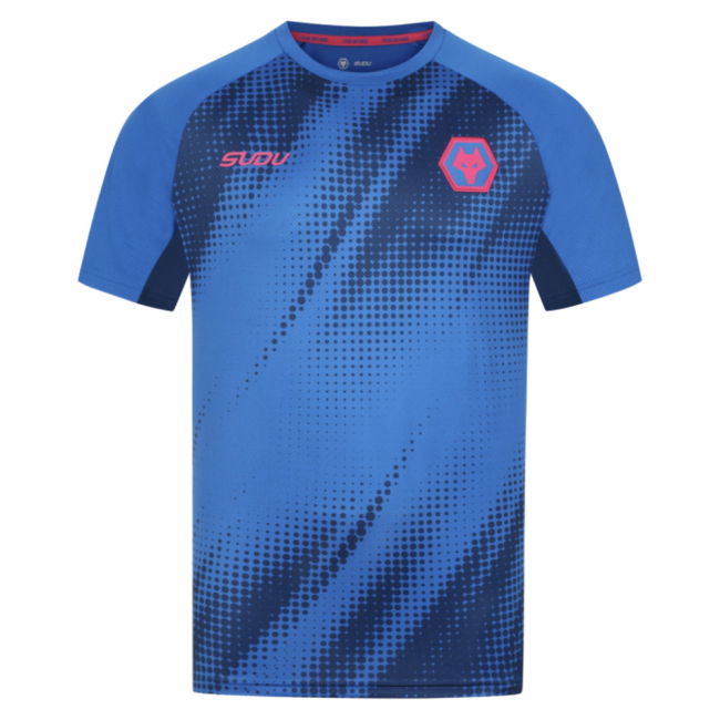 2025-2026 Wolves Players Training T-shirt (Lapis Blue) (Your Name)