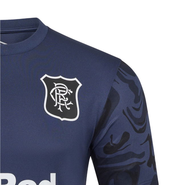 2025-2026 Rangers Third Pre Match Short Sleeve Tee (Indigo)