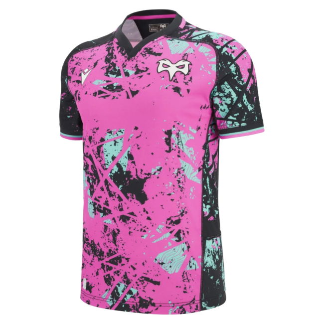 2025-2026 Ospreys Rugby Euro Poly Replica Shirt (Your Name)