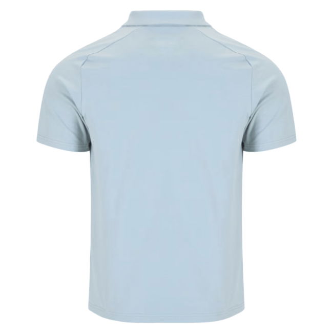 2025-2026 Leinster Rugby Short Sleeve Travel Polo Shirt (Grey Marl)