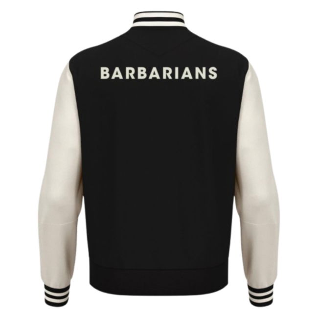 2025-2026 Barbarians Rugby Warm Up Jacket (Black)