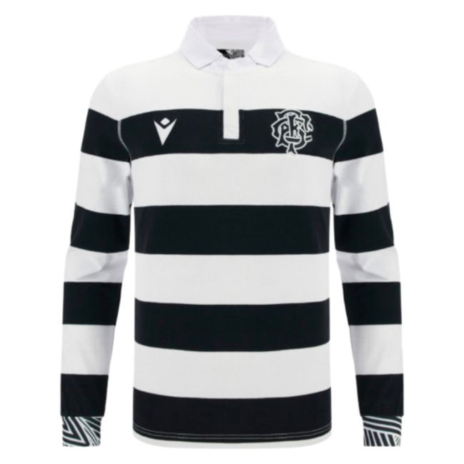 2025-2026 Barbarians Home Cotton LS Rugby Shirt (Your Name)