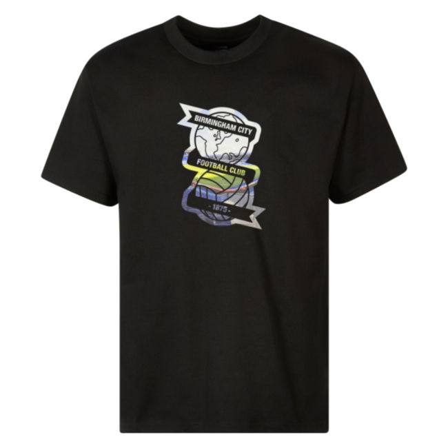2025-2026 Birmingham City Stadium Crest T-shirt (Black) (Your Name)