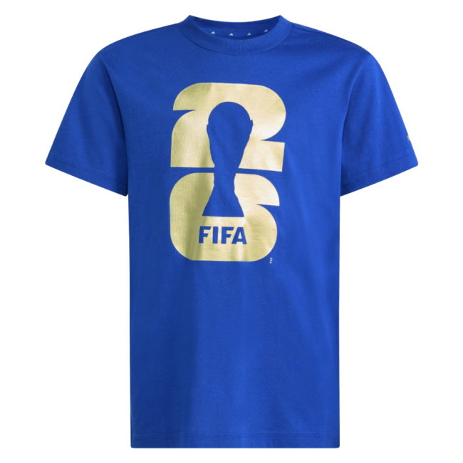 FIFA World Cup 2026 Official Emblem T-Shirt (Blue) - Kids (Your Name)